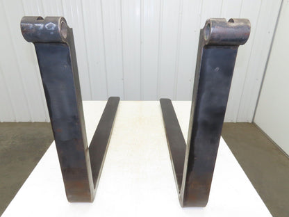 4x42" Shaft Mount Steel Forklift Forks Tines 1-1/2" Shaft 1-Pair