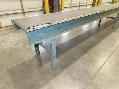 Hytrol 24"x 61' Slider Bed Conveyor 18" Belt 230/460V Center Drive 136 FPM