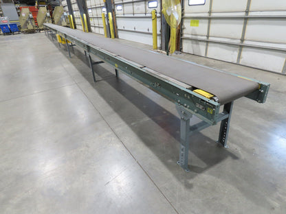 Hytrol 24"x 61' Slider Bed Conveyor 18" Belt 230/460V Center Drive 136 FPM