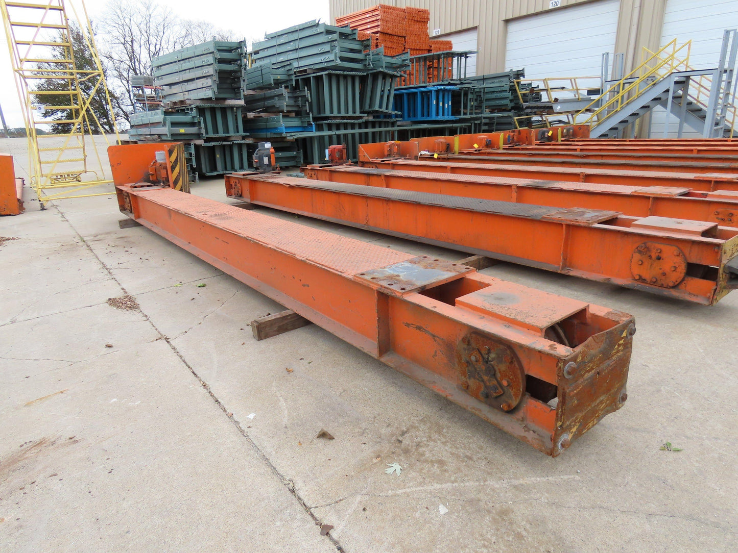 Cleveland Tramrail Motorized Gantry Crane End Truck Drive Floor Track 3Hp 460V