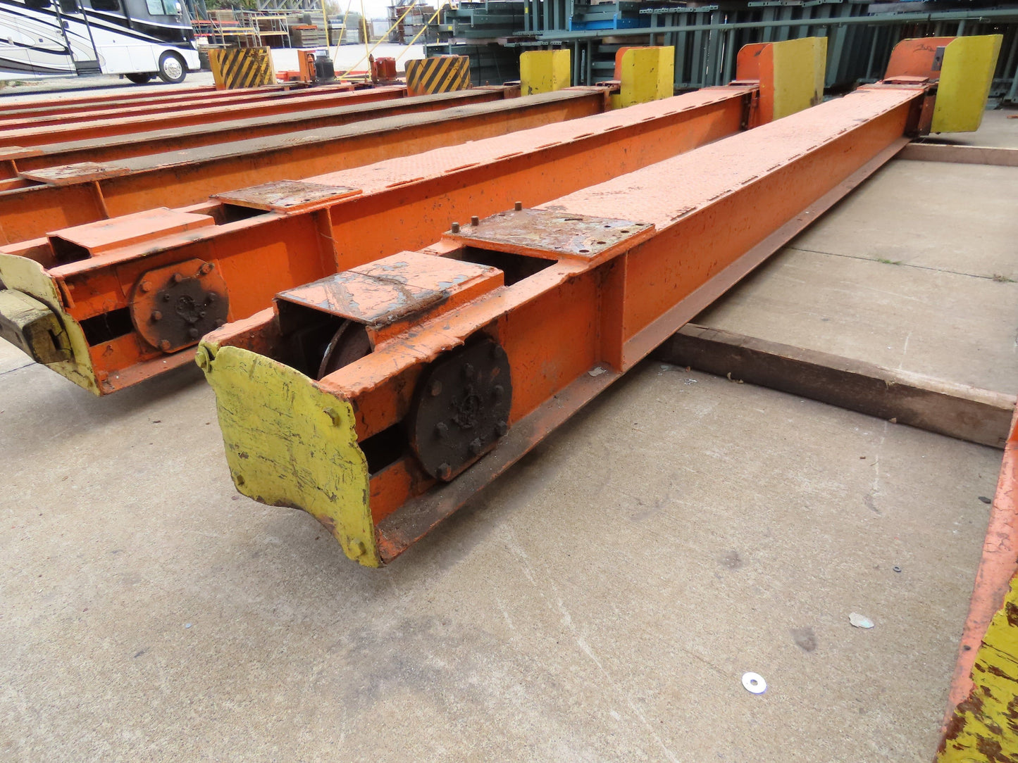 Cleveland Tramrail Motorized Gantry Crane End Truck Drive Floor Track 2Hp 480V