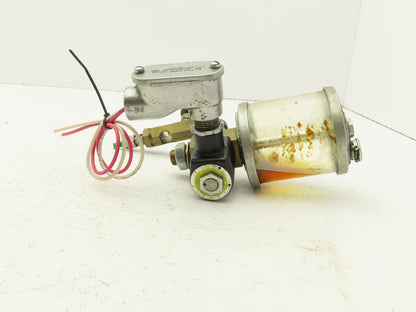 Lube Devices 727-1 Machine Oiler Lubricator 120V Solenoid 40PSI 12oz Reservoir