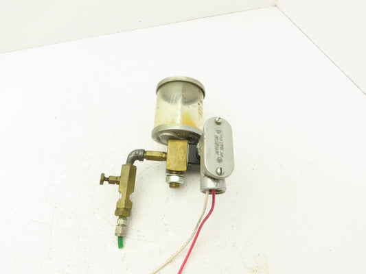 Lube Devices 727-1 Machine Oiler Lubricator 120V Solenoid 40PSI 12oz Reservoir