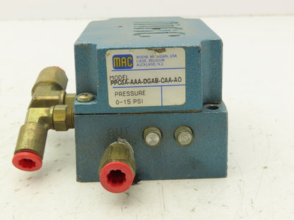 MAC PPC5A-AAA-DGAB-CAA-A0 Proportional Pressure Pneumatic Control Valve