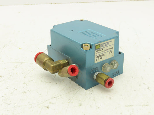 MAC PPC5C-AAA-DGAB-CAA-A0 Proportional Pressure Pneumatic Control Valve