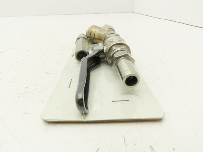 Strobbe NC1006 Stainless Ball Valve 3/8" Brass Y Strainer DN15 PN16 Barb 1/2" OD