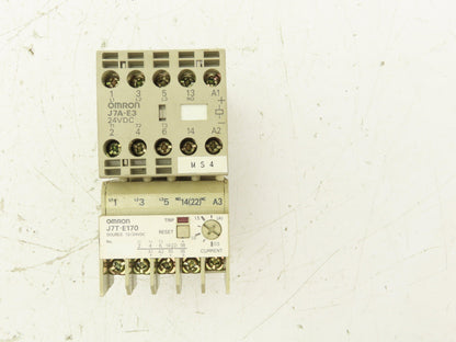 Omron J7A-E3 Contactor with Overload Relay 15A 24VDC Coil
