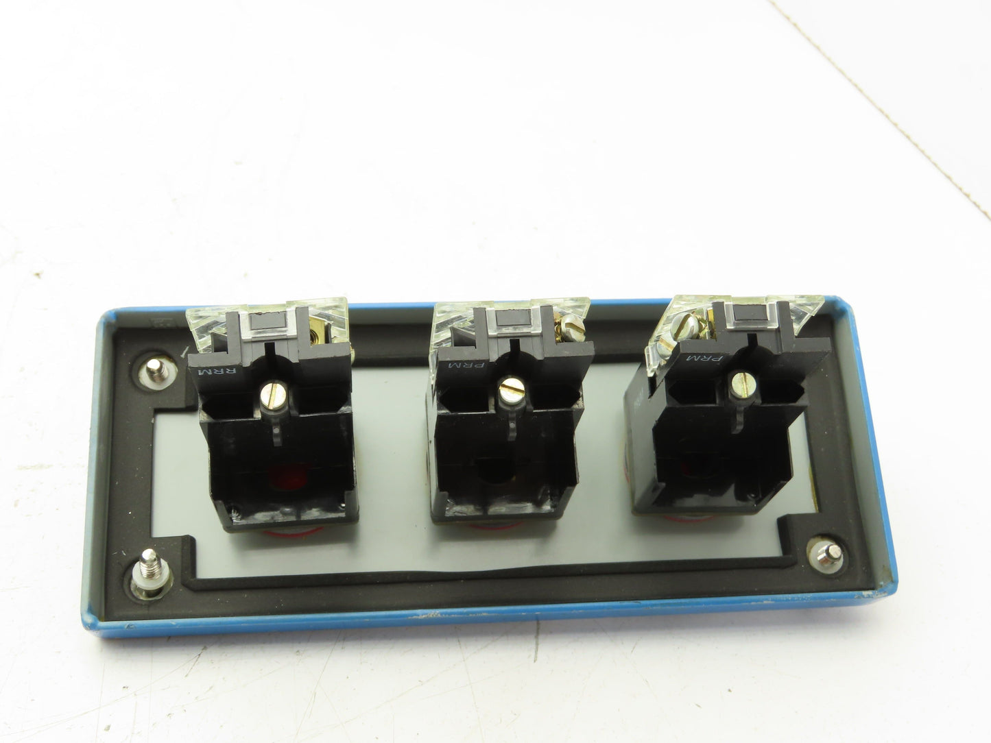 Hoffman E-3PBGX 3 Pushbutton Operator Control Station 7" Enclosure w/E-Stop