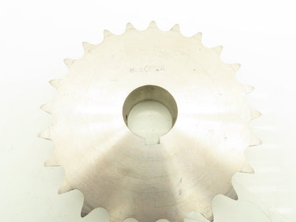 SS60B24 #60 Stainless Roller Chain Sprocket 24T Tooth 3/4 Pitch 1.5" Bore