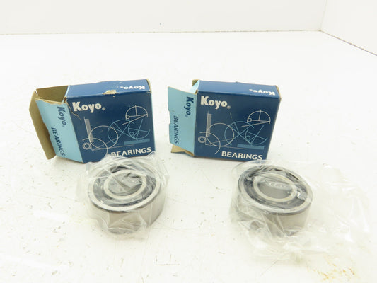 Koyo 5204CD3 Angular Contact Ball Bearing  20 mm ID 47 mm OD Lot of 2
