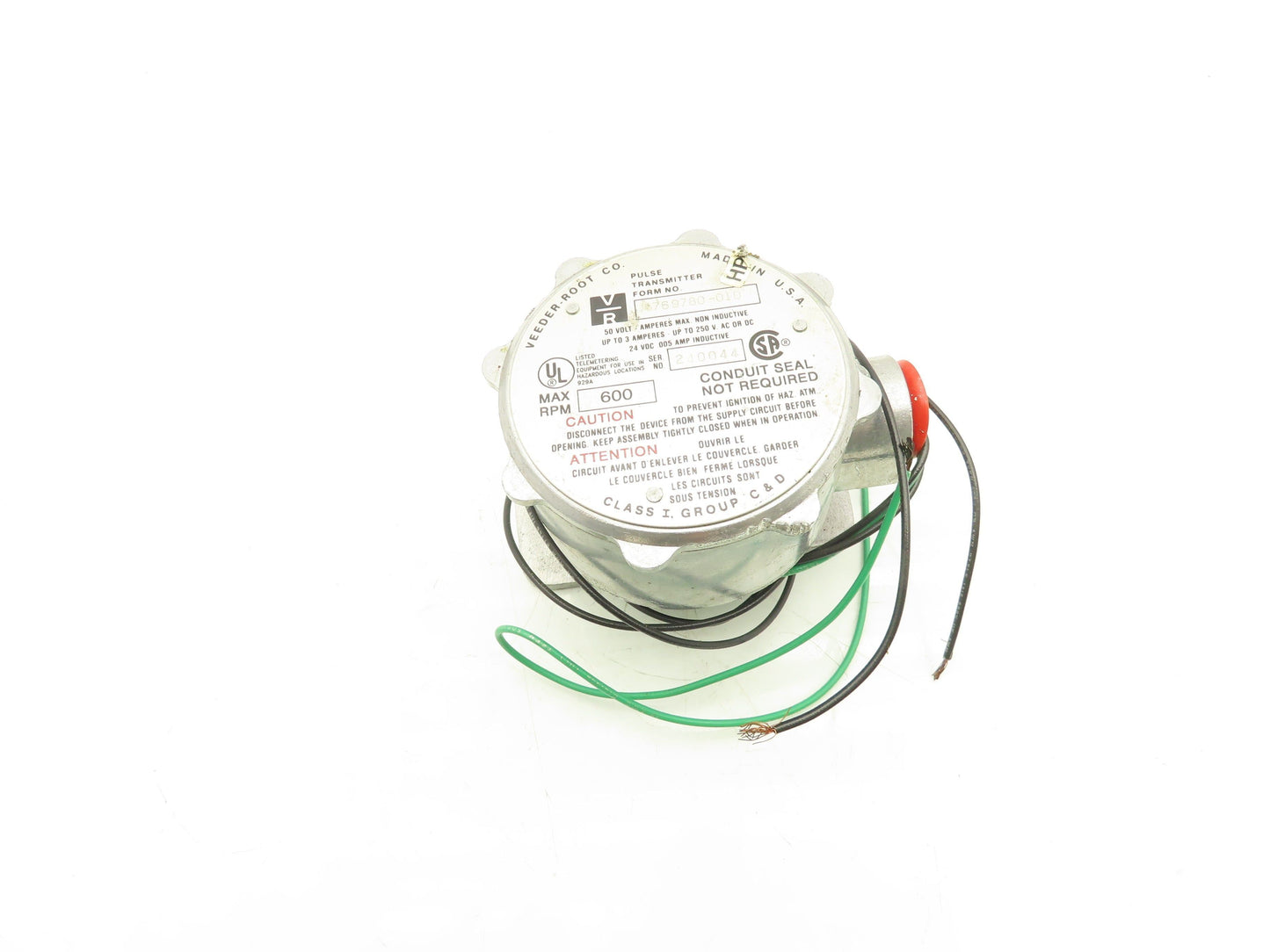 Veeder-Root 769780-010 Pulse Transmitter for Flow Meter w/Mounting Bracket