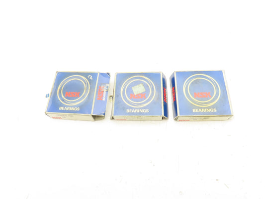 NSK 6306VVC3E Deep Groove Roller Bearing 30 mm ID 72 mm OD Lot of 3