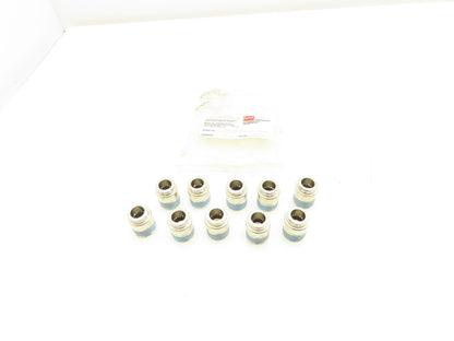ATP B38-03MH Male Straight Fitting 3/8" Push Tube 3/8" Male NPT Brass Lot of 10