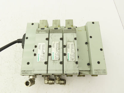 Numatics 353BA400K000030 Pneumatic Air Solenoid Valve Manifold Block 2 Position