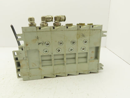 Numatics 353BA400K000030 Pneumatic Air Solenoid Valve Manifold Block 2 Position