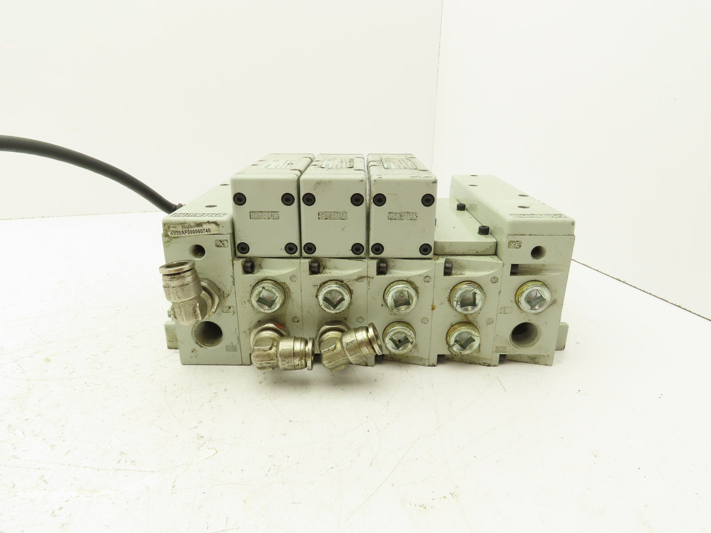 Numatics 353BA400K000030 Pneumatic Air Solenoid Valve Manifold Block 2 Position
