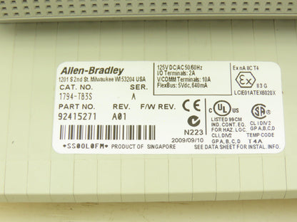 Allen Bradley 1794-OB16 PLC Flex I/O Output Module 24V Lot of 2