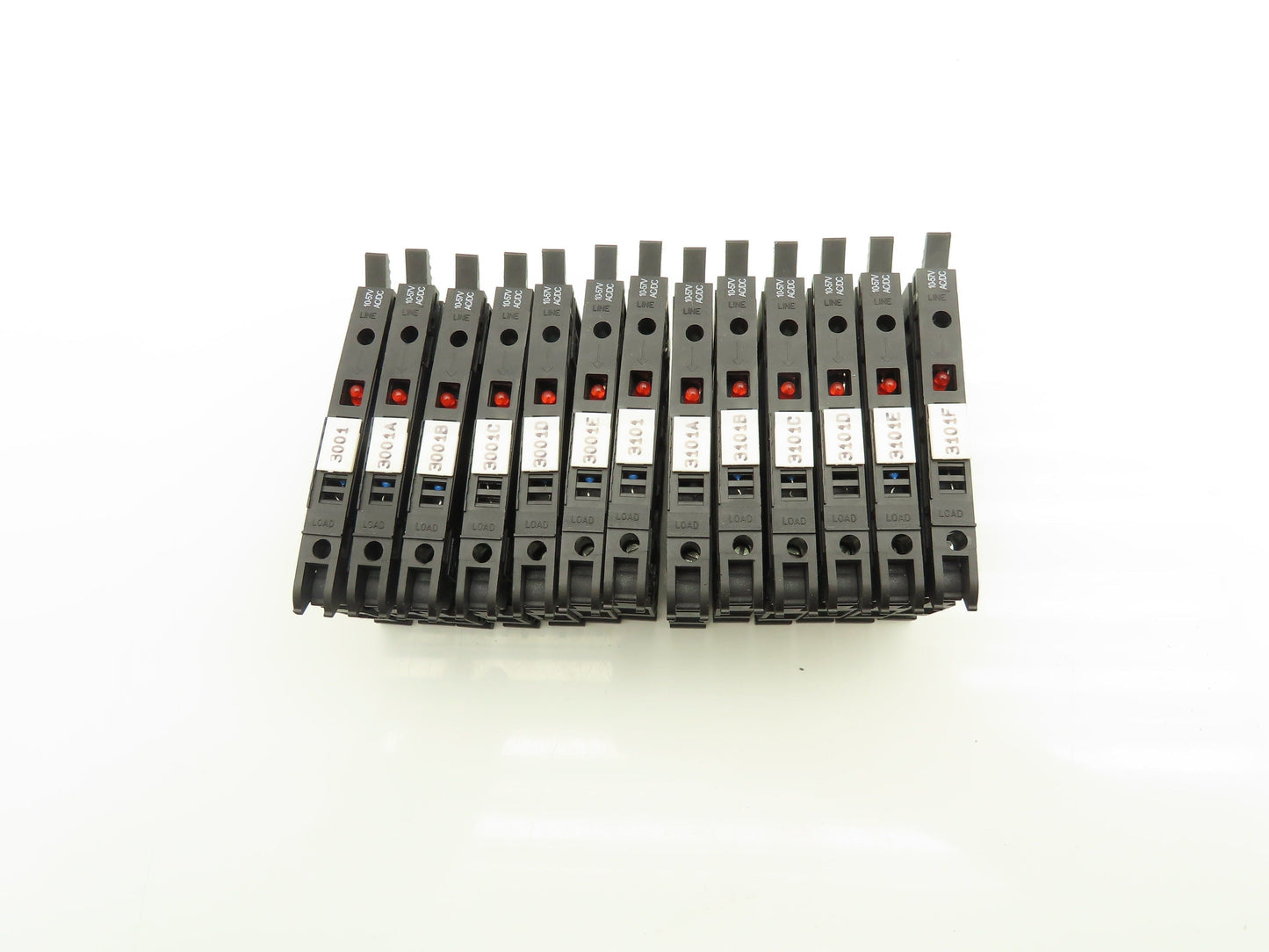 Allen Bradley 1492-H Fuse Holder Terminal Block Red Indicator Lot of 13