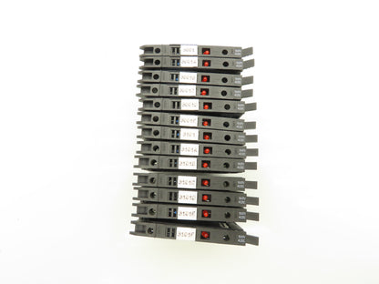 Allen Bradley 1492-H Fuse Holder Terminal Block Red Indicator Lot of 13