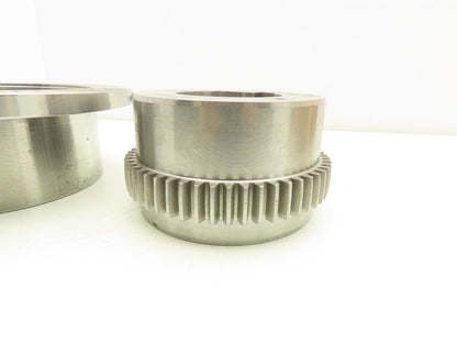 Powertork Size 2-1/2F Flanged Gear Coupling with Flex Hub 2-3/4" Keyed Bore