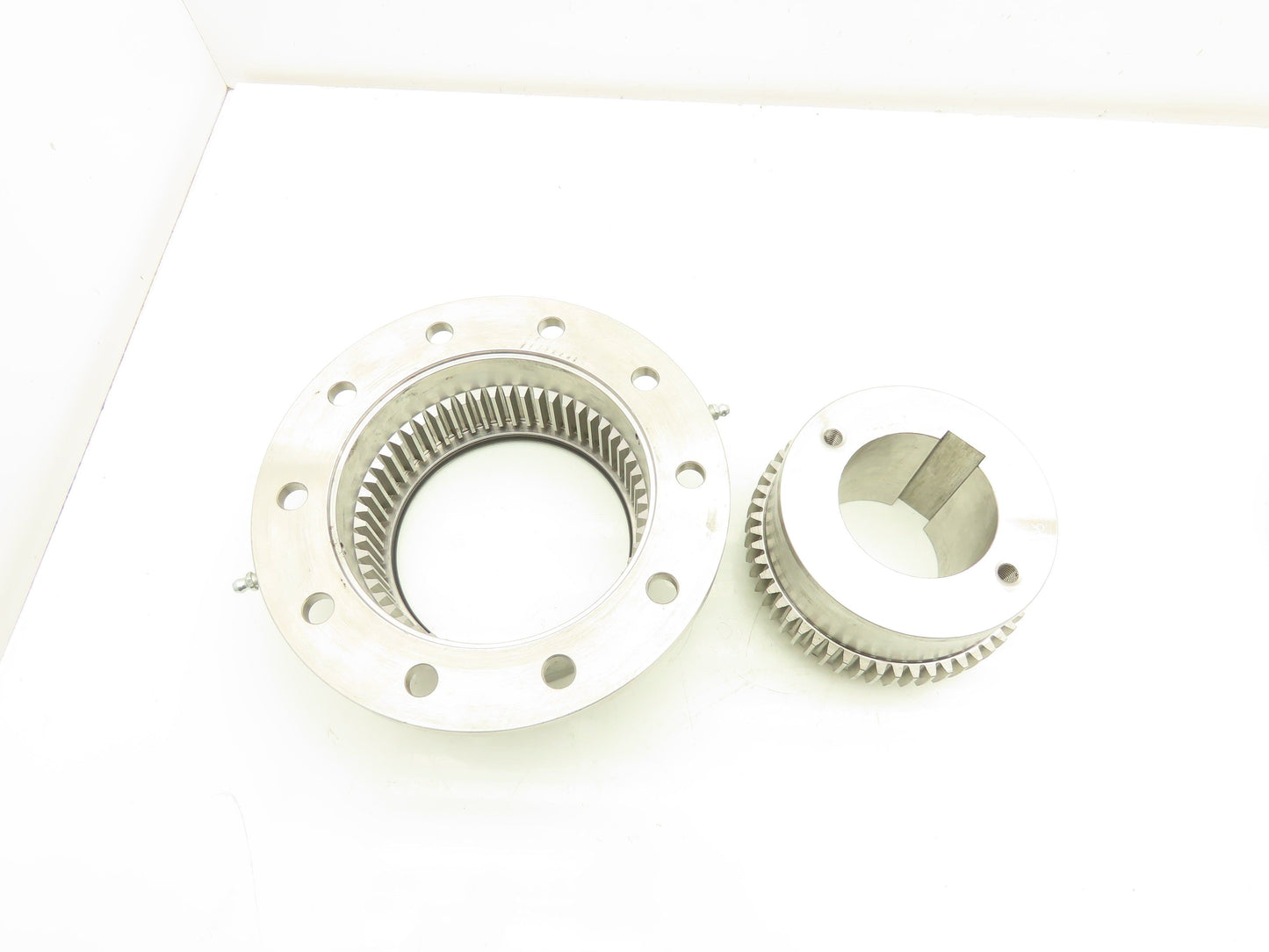 Powertork Size 2-1/2F Flanged Gear Coupling with Flex Hub 2-3/4" Keyed Bore