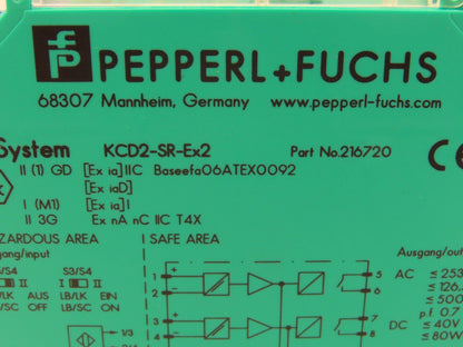 Pepperl Fuchs KCD2-SR-EX2 PLC Switch Amplifier 2-Channel 24V