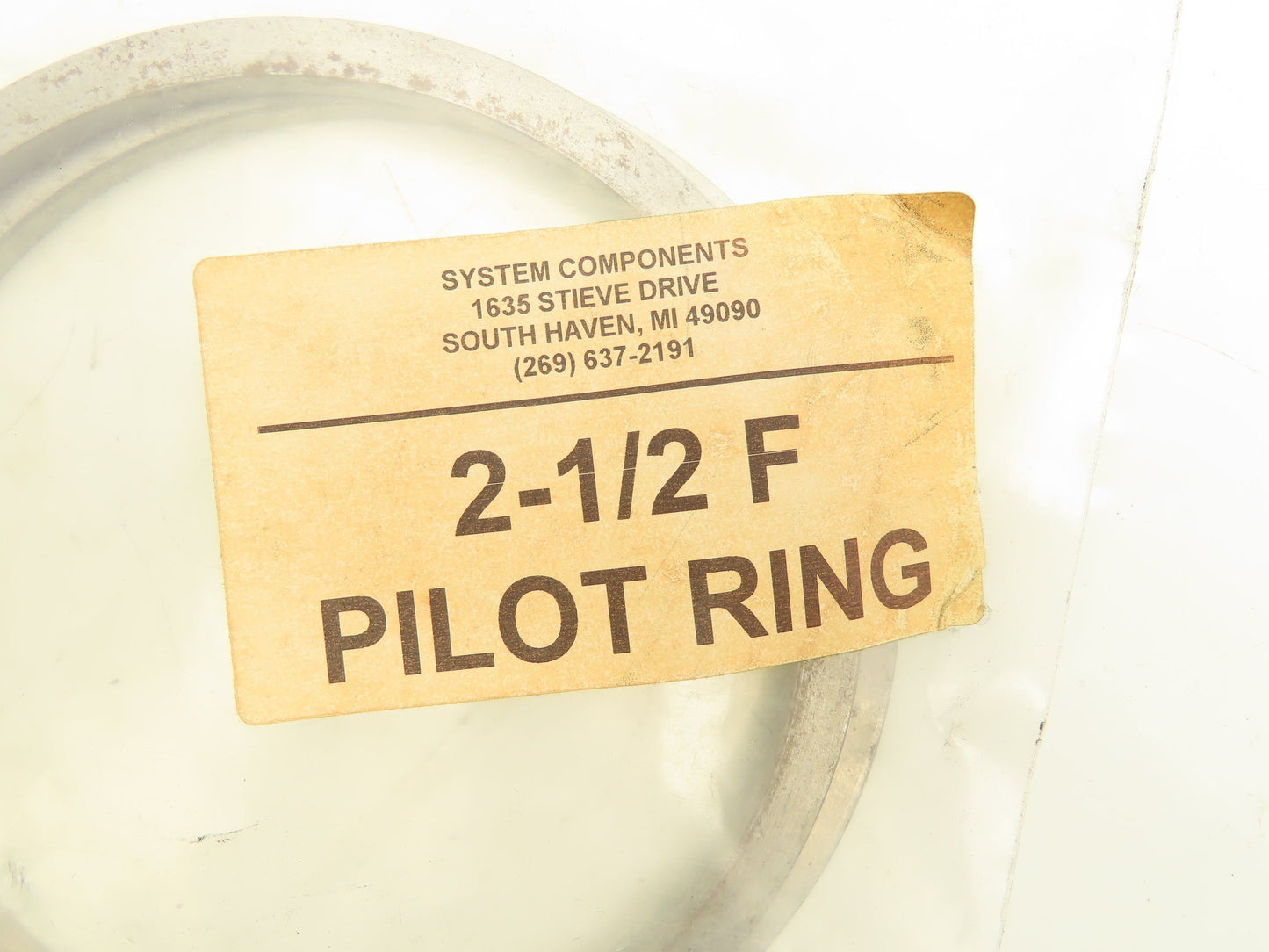 System Components Powertork 2-1/2F Gear Coupling Pilot Ring 5.75" OD  Lot of 2