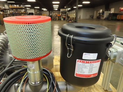 Republic HRC802 2-Stage Regenerative Vacuum Blower 227 CFM 6.5Hp 480V 3PH 2" NPT
