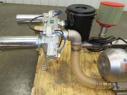 Republic HRC802 2-Stage Regenerative Vacuum Blower 227 CFM 6.5Hp 480V 3PH 2" NPT