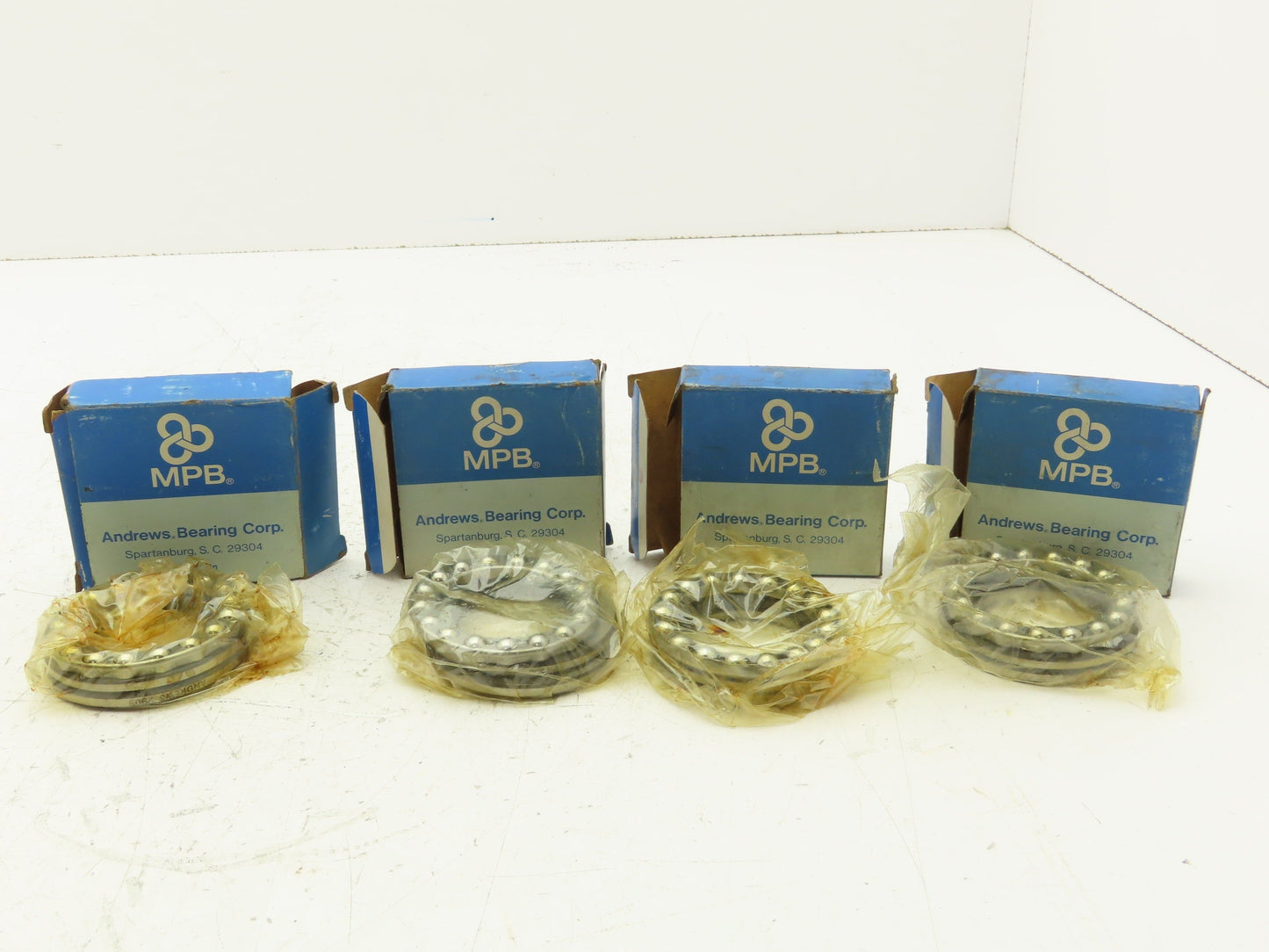 MPB Andrews 2909 Thrust Ball Bearing 45 mm ID 68 mm OD Lot of 4