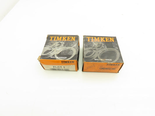Timken FLCT 1 Flange Mount Ball Bearing Unit 1" Bore Lot of 2