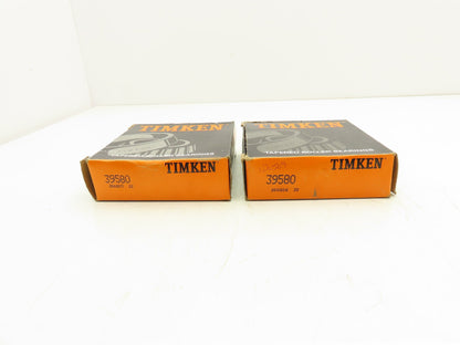Timken 39580 Tapered Roller Bearing 2-1/4" Bore Lot of 2