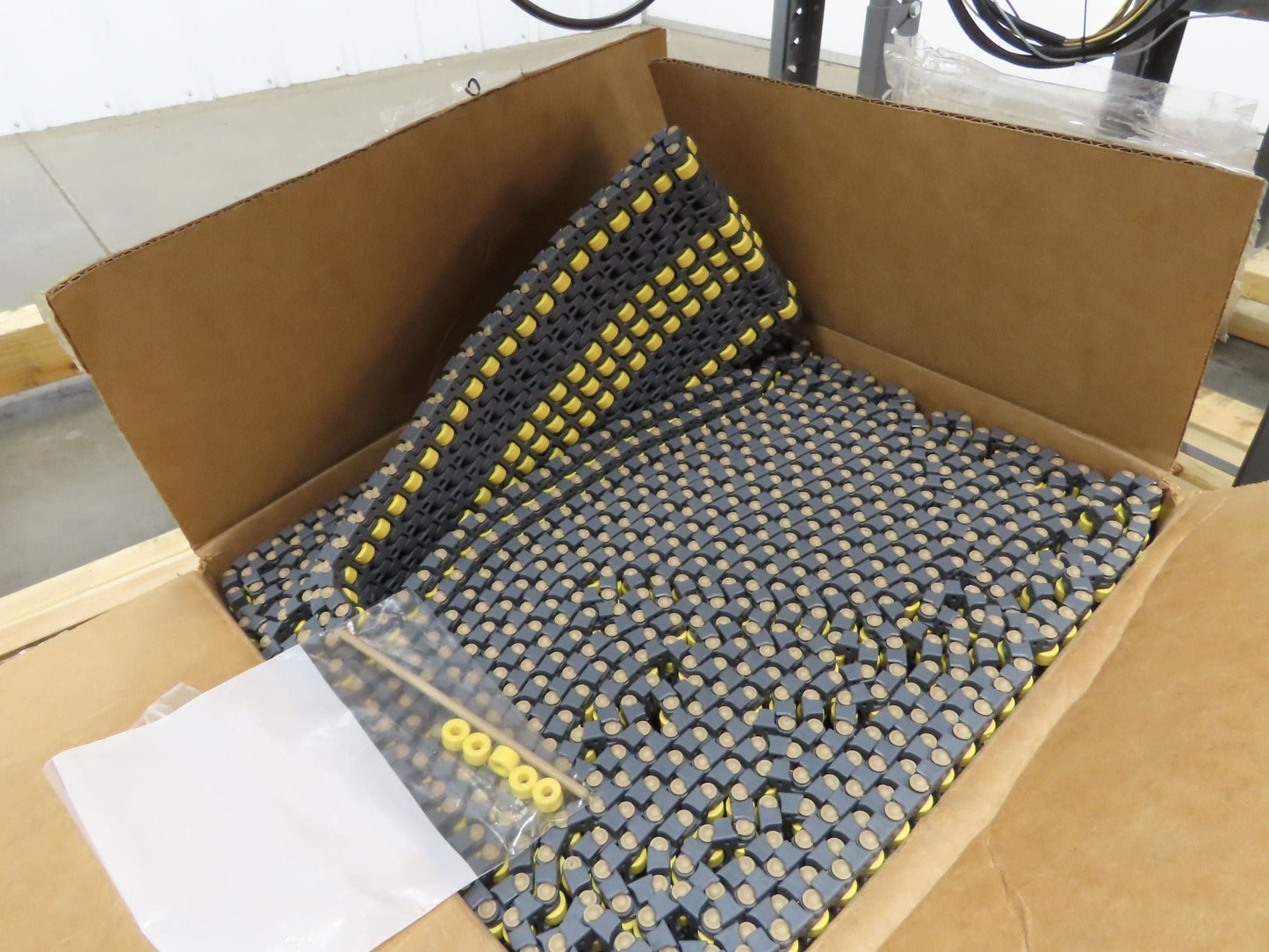 Prime Conveyor 6"x 19' 4" Mat Top Plastic Belt Conveyor Bottle Accumulation NEW