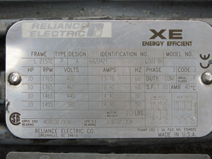 Continental Hydraulic Power Unit 20 Gal 2000psi 8gpm Pump 10hp 460V w/Oil Cooler