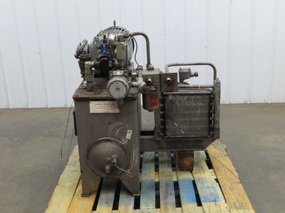 Continental Hydraulic Power Unit 20 Gal 2000psi 8gpm Pump 10hp 460V w/Oil Cooler