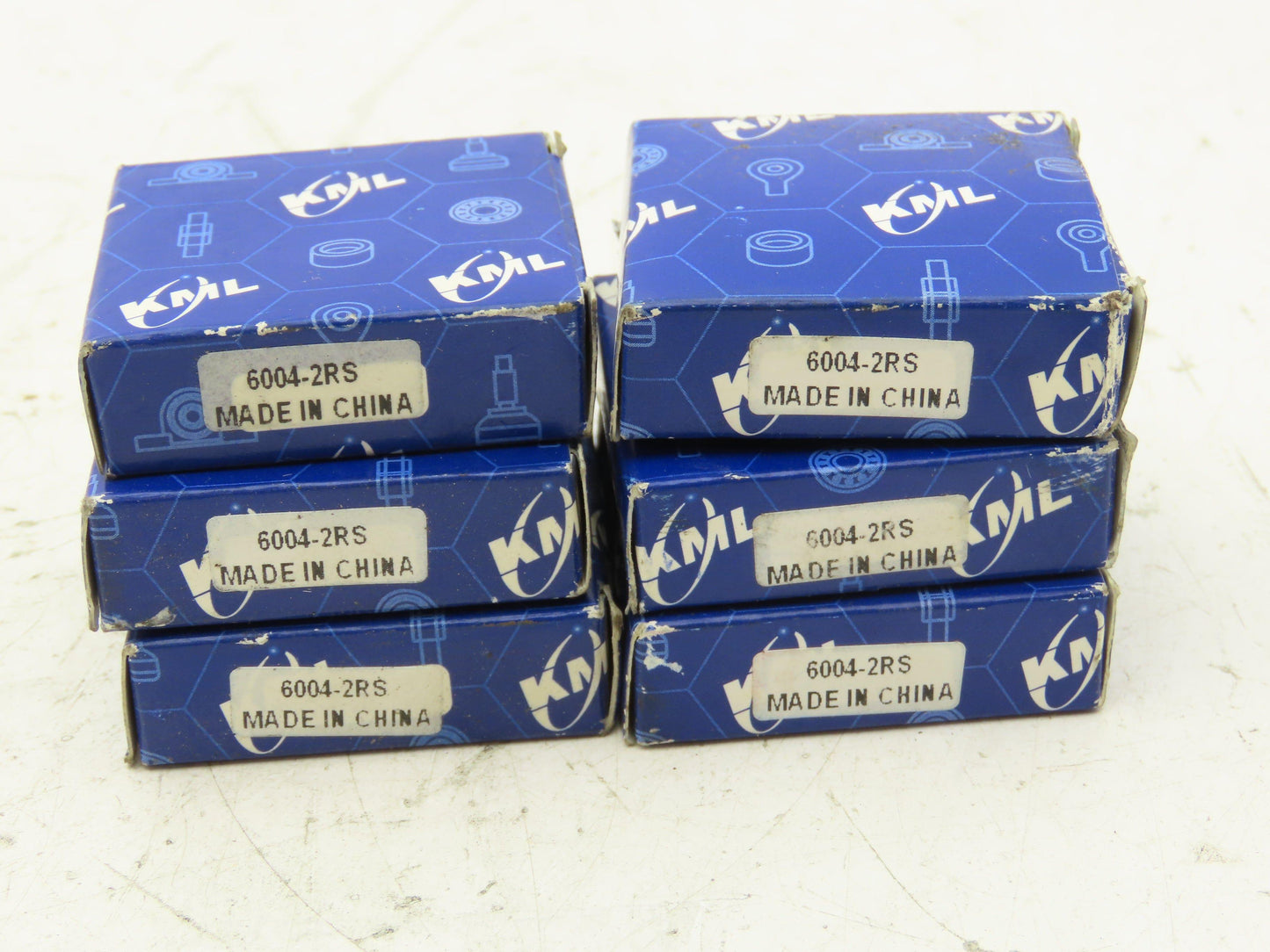 KML 6004-2RS Deep Groove Ball Bearing 20 mm ID 42 mm OD Lot of 6