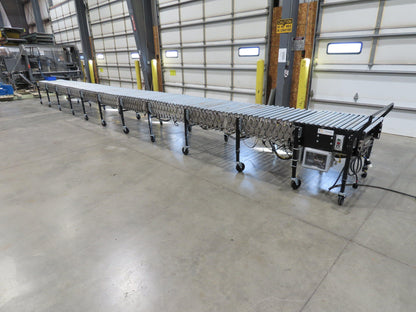 ConveyX 30"x 18-33' Expandable Powered Roller Flex Conveyor Portable 115V