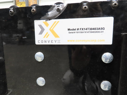ConveyX 30"x 18-33' Expandable Powered Roller Flex Conveyor Portable 115V