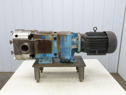 Waukesha SPX 130 Positive Displacement Sanitary Pump 3" Tri-Clamp 5Hp 230/460V