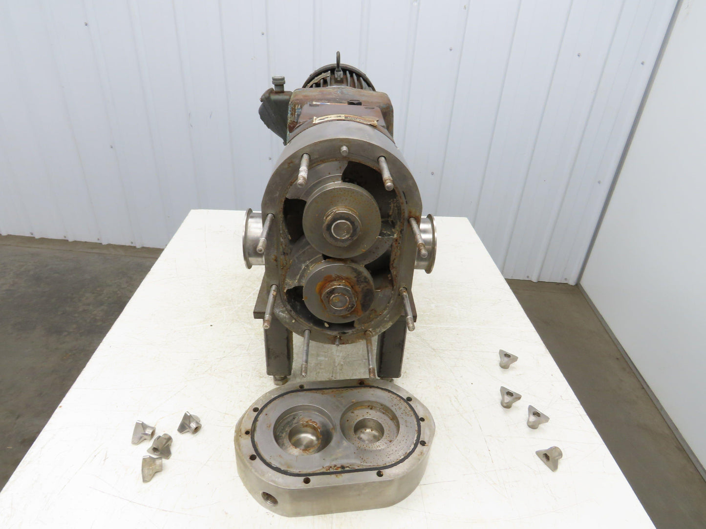 Waukesha SPX 130 Positive Displacement Sanitary Pump 3" Tri-Clamp 5Hp 230/460V