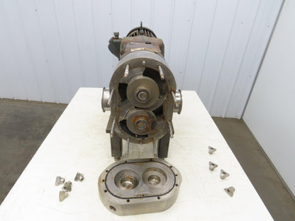 Waukesha SPX 130 Positive Displacement Sanitary Pump 3" Tri-Clamp 5Hp 230/460V