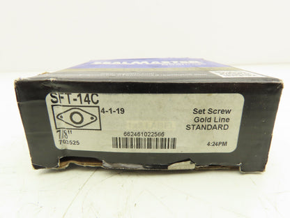 SealMaster SFT-14C Flange Mount Ball Bearing Unit 7/8" Bore