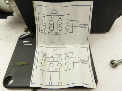 Fischer 500-564141104 Servo Brake Motor 0.12kw 1605rpm 230/480V 3PH