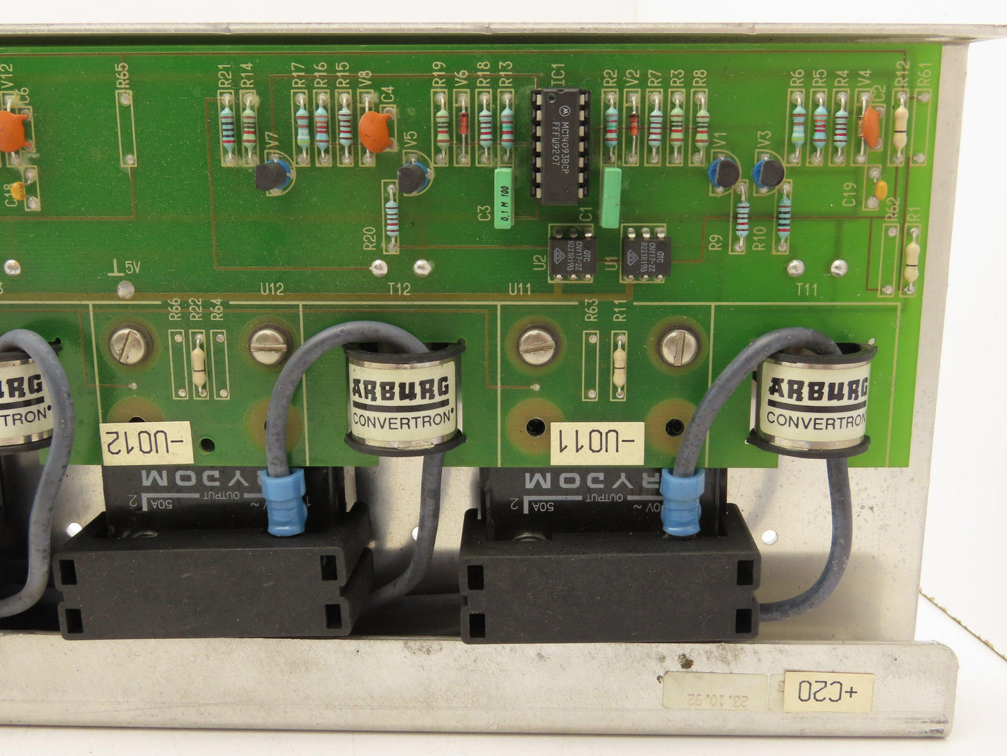 Arburg 530A Relay Board from Injection Molding Machine 50A 240V