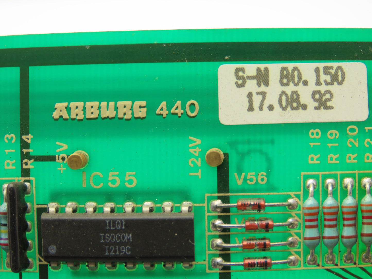 Arburg 440 Circuit Board Slot Card from Injection Molding Machine