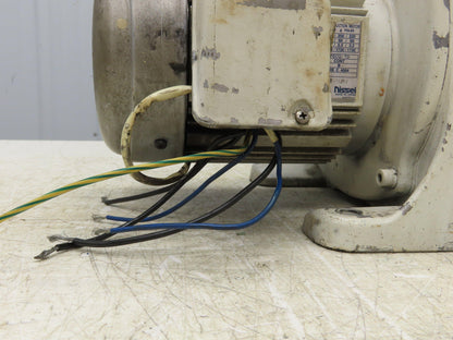 GTR Nissei G3LB-40-160-075 Gearmotor 160:1 Reducer 10.8rpm 1Hp 220V 3PH w/Brake