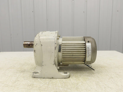 GTR Nissei G3LB-40-160-075 Gearmotor 160:1 Reducer 10.8rpm 1Hp 220V 3PH w/Brake
