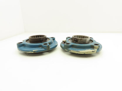 McGill PFC4-11 4-Bolt Flange Mounted Bearing 2-1/4" Bore 3-3/4" OD Lot of 2