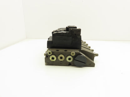 Rexroth 261-108-110-0 Pneumatic 5-Station Manifold Solenoid Valve 24V Coil