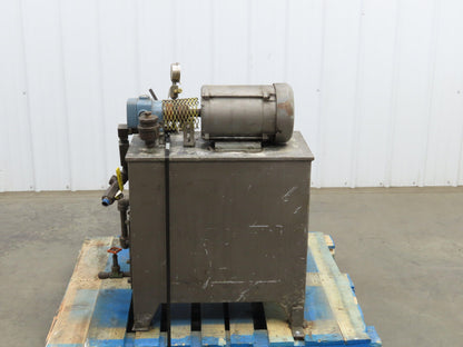 Continental Hydraulic Power Unit 20 Gal 1000psi 8gpm Pump 3Hp 460V w/Oil Cooler